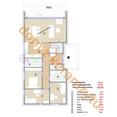 DS-116 – dom parterowy 116 m2